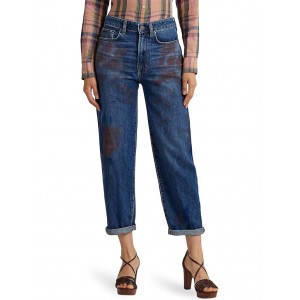 High-Rise Relaxed Cropped Jeans in Atlas Wash
