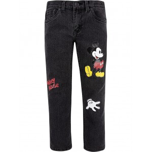 Levis x Disney Mickey Mouse 511 Slim Fit Jeans (Little Kids/Big Kids) Washed Black
