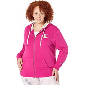 Plus Size Campus French Terry Zip Hoodie Inari