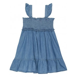Chambray Dress (Toddler/Little Kids/Big Kids) Blue