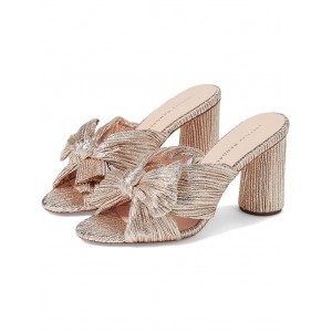 Penny Pleated Knot Mule Champagne