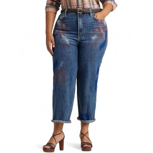 Plus-Size High-Rise Relaxed Cropped Jean Atlas Wash