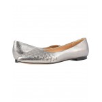 Estee Woven Silver Soft Embossed Metallic Leather