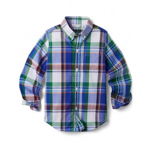 Plaid Button-Up Shirt (Toddler/Little Kids/Big Kids) Multicolor