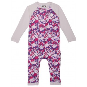 Waffle Base Layer One-Piece (Infant) Peak Purple Valley Floral Print