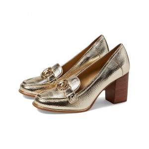 Rory Heeled Loafer Pale Gold