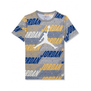 Jordan Kids JM Vibes All Over Print Short Sleeve Tee (Big Kids)
