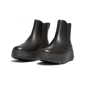 FitFlop F-Mode Waterproof Leather Flatform Chelsea Boots
