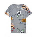 Emoji Print T-Shirt (Little Kids/Big Kids) Smoke Grey