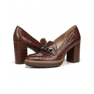 Callie-Moc Brown Croc Leather
