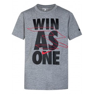 Win As One Tee (Little Kids) Carbon Heather