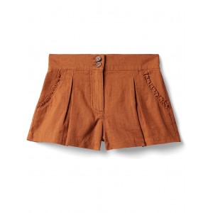 Linen Shorts (Toddler/Little Kids/Big Kids) Brown