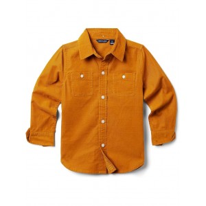 Cord Button-Up Shirt (Toddler/Little Kids/Big Kids) Yellow