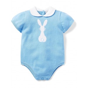 Bunny Intarsia Bubble (Infant) Blue