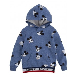 All Over Print Mickey Hoodie (Toddler) Navy Heather