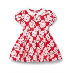 Jaquard Collared Dress (Toddler/Little Kids/Big Kids) Red
