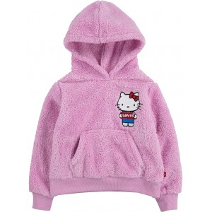 Hello Kitty Sherpa Hoodie (Toddler) Pink Lavender