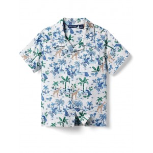 Tropical Button-Up Shirt (Toddler/Little Kids/Big Kids) Multicolor
