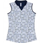 Heat.RDY Sleeveless Printed Polo Shirt (Little Kids/Big Kids) Collegiate Navy