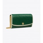 ROBINSON PATENT QUILTED CHAIN WALLET