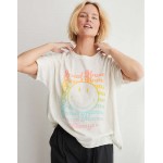 Aerie Smiley Mama Graphic Oversized Boyfriend T-Shirt