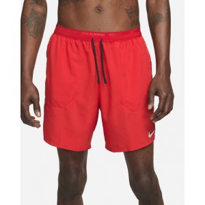 mens dri-fit 7 2in1 running shorts in rouge red