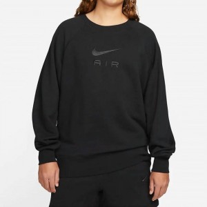 mens air crewneck sweatshirt in black