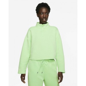 womens lime green long sleeve pullover sportswear sweatshirt size m rc141