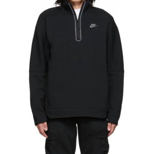 men sportswear half-zip sweatshirt activewear in black