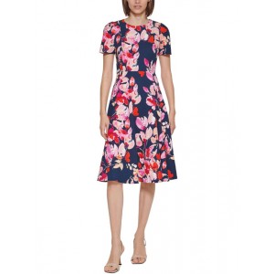 womens party knee-length fit & flare dress