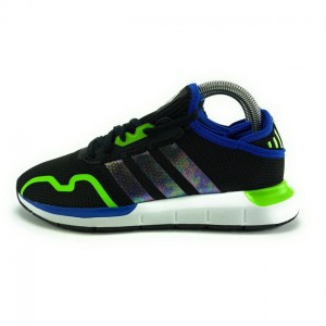 swift run xj fz4621 unisex kids black solar green sneaker shoes 4 pb566