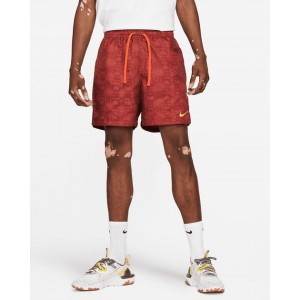 sportswear city edition shorts in dark cayenne/university gold