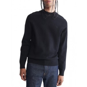 mens ribbed trim pullover mock turtleneck sweater