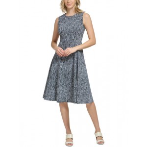 womens party knee-length fit & flare dress
