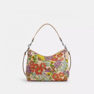 laurel shoulder bag with floral print