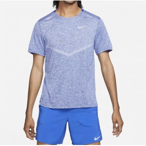 mens dri-fit short-sleeve running top in blue