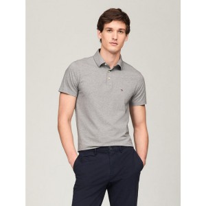 mens slim fit cotton jersey polo