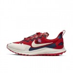 mens gyakusou air zoom pegasus 36 trail shoes in sport red/thunder blue