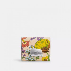 eliza small wallet with floral print
