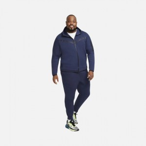 sportswear tech fleece cu4495-410 mens navy slim fit jogger pants dtf622