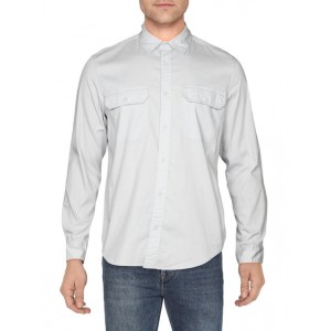 mens stretch collared casual shirt