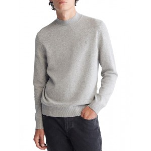 mens mock neck wool pullover sweater