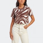 womens abstract allover animal print tee