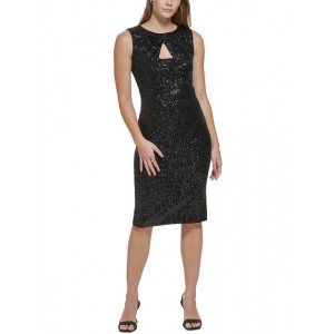 petites womens sequined short cocktail and party dress