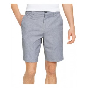 mens textured officewear shorts