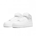 air force 1 mid 07 cw2289-111 mens triple white leather shoes size 6 pb482