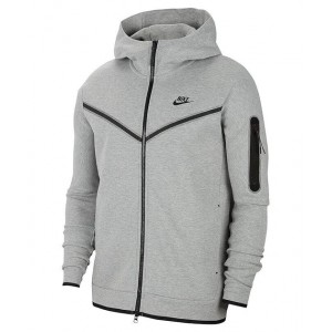 sportswear tech fleece cu4489-603 mens grey heather full-zip hoodie dtf439