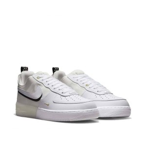 air force 1 react dq7669-100 mens white sail leather sneaker shoes nr6315