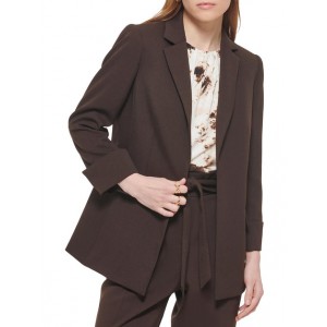 womens notch collar suit separate open-front blazer