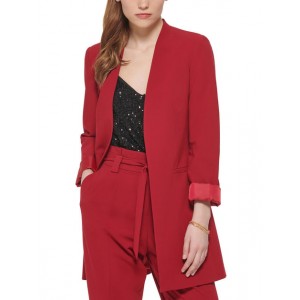 petites womens office suit seperate open-front blazer
